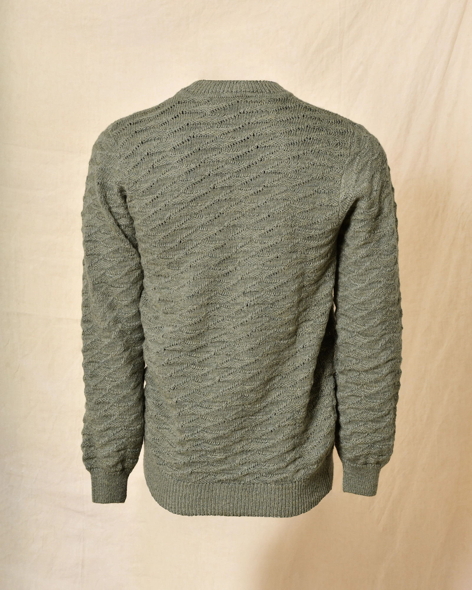 Pull en maille texturée vert Daniele Alessandrini