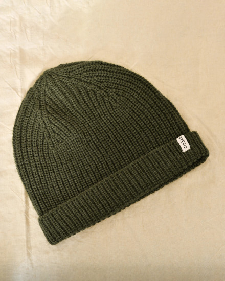 Bonnet en maille kaki Over-D
