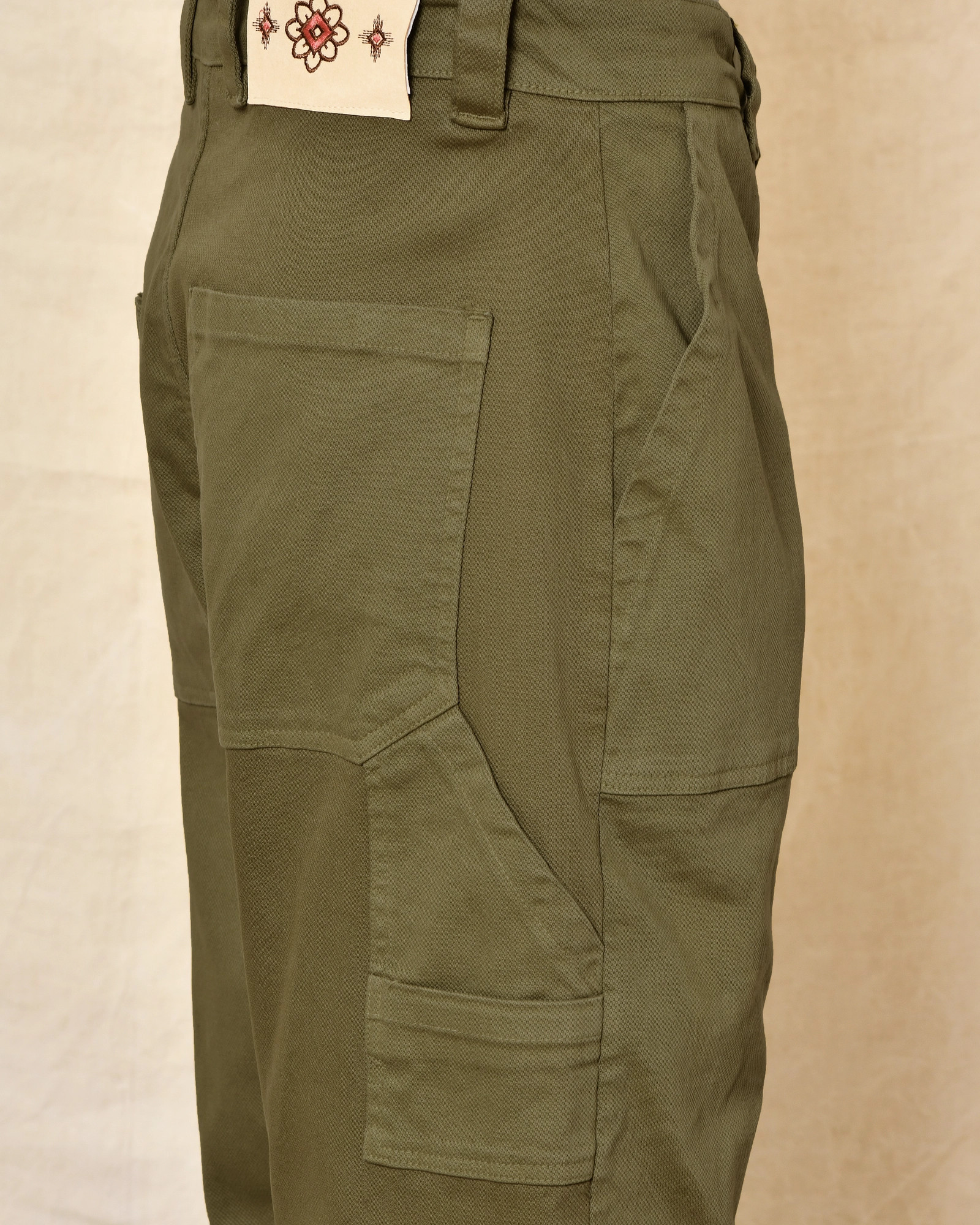 Pantalon cargo kaki Telacruda