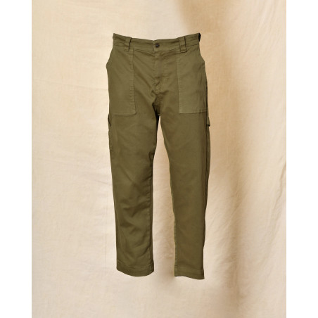 Pantalon cargo kaki Telacruda