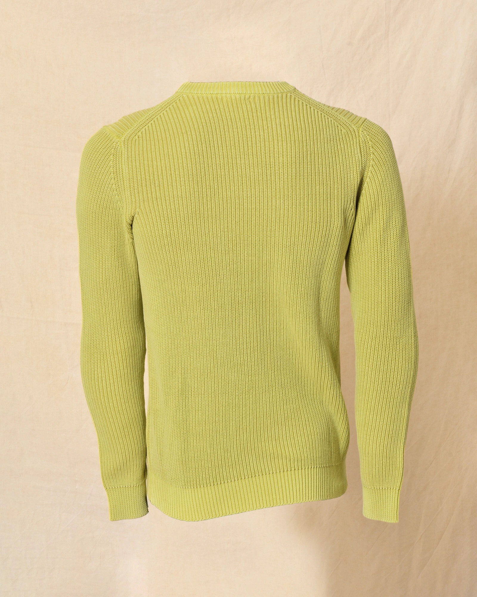 Pull en maille vert anis Over-D