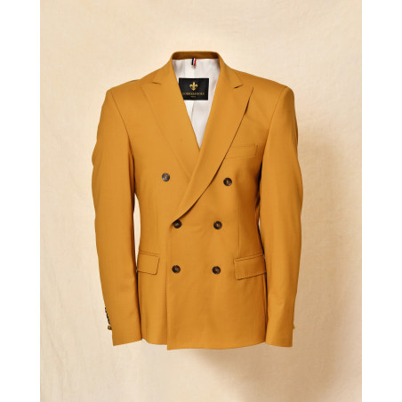 Veste blazer à double boutonnage jaune moutarde Lords & Fools