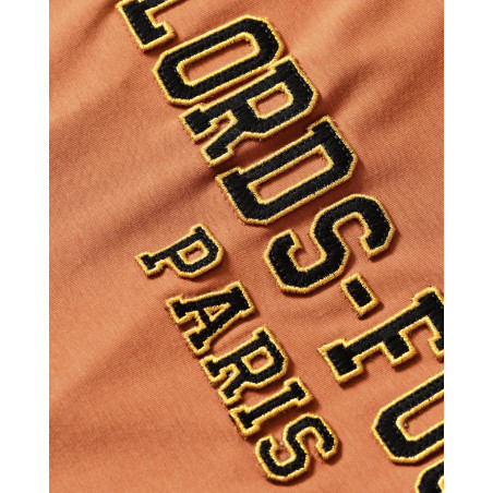 T-shirt à logo brodé terracotta Lords & Fools