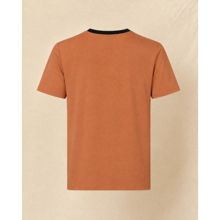 T-shirt à logo brodé terracotta Lords & Fools
