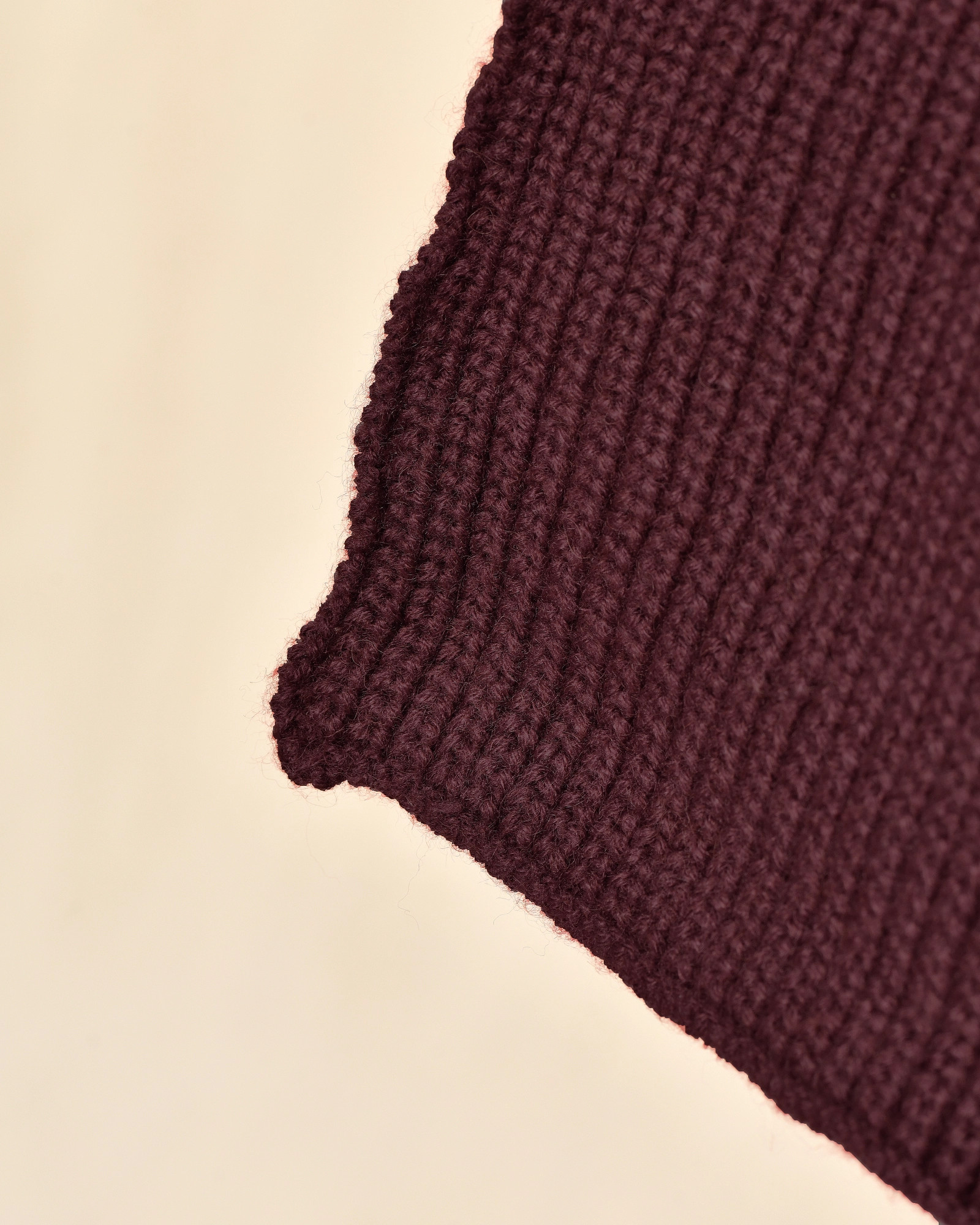 Echarpe en laine bordeaux Over-D