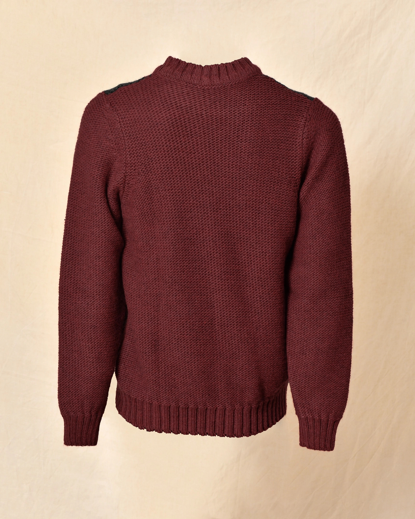 Pull en maille épaisse bordeaux Daniele Alessandrini
