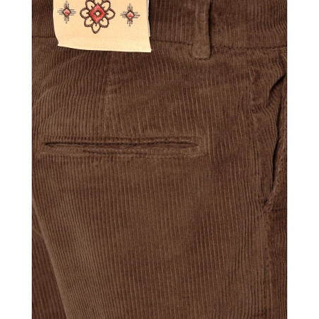 Pantalon en velours côtelé marron Telacruda