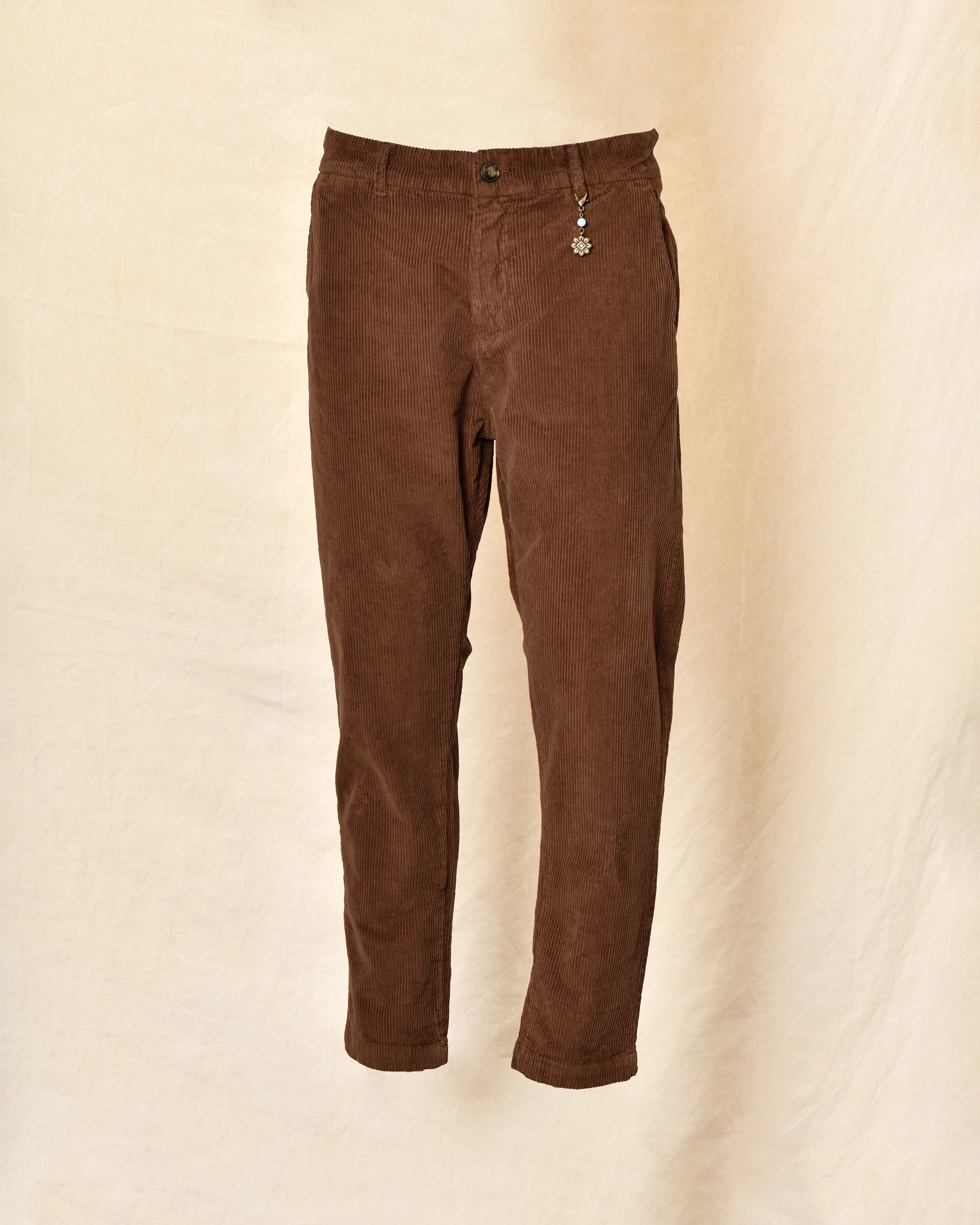 Pantalon en velours côtelé marron Telacruda