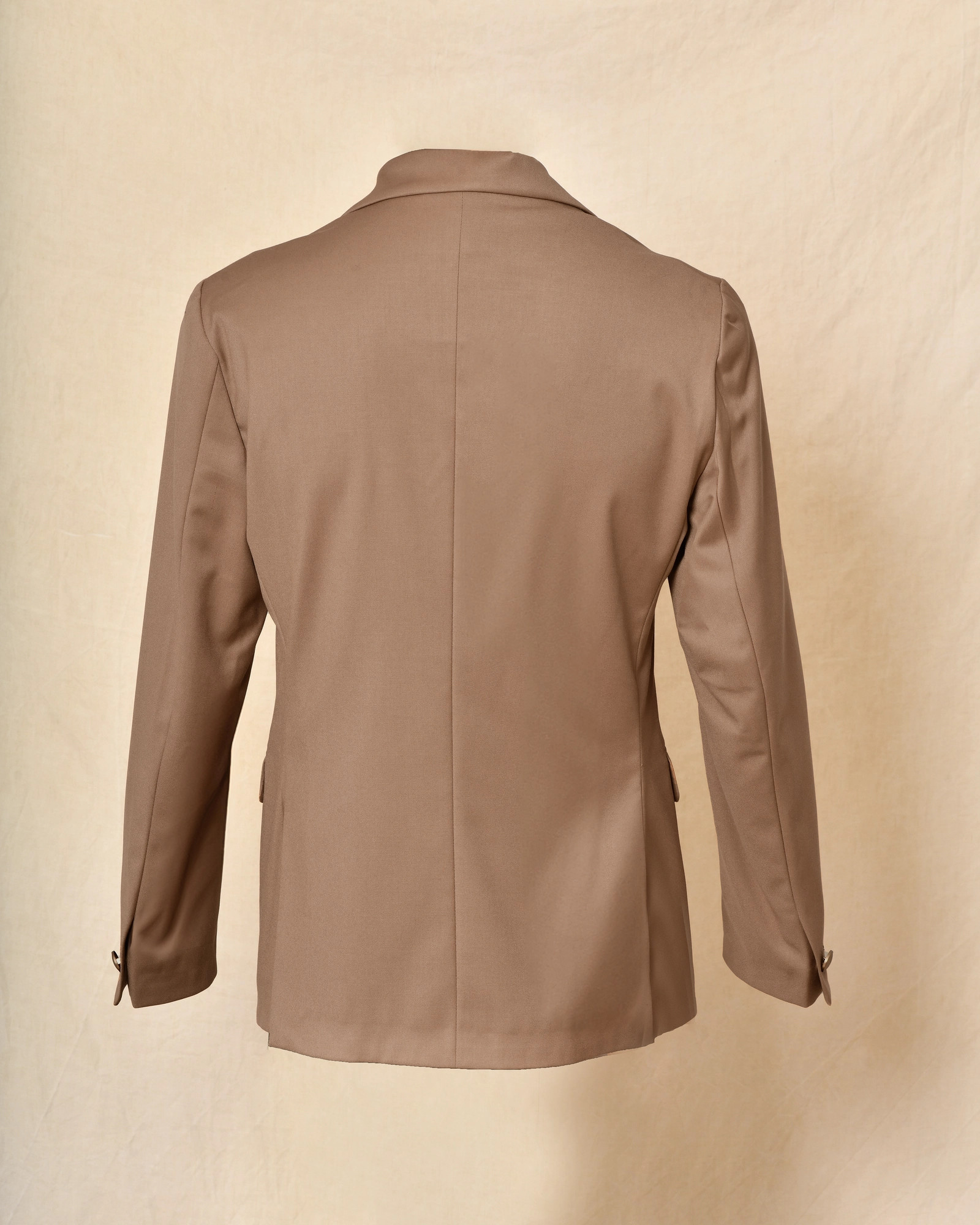 Veste blazer camel à double boutonnage Telacruda