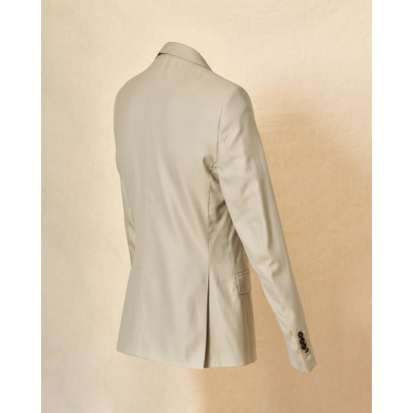 Veste blazer en laine à simple boutonnage beige Lords & Fools
