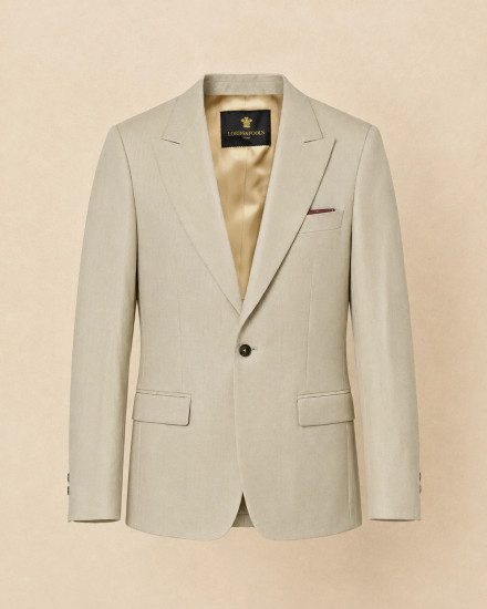 Veste blazer en laine à simple boutonnage beige Lords & Fools
