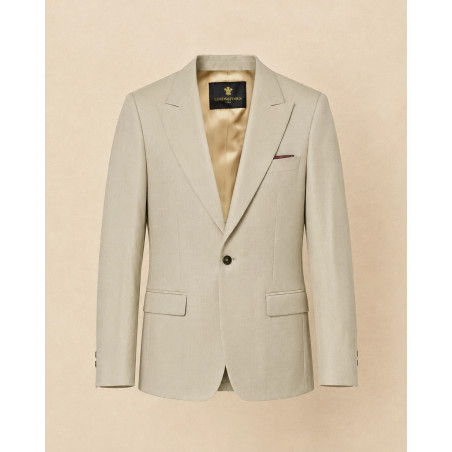Veste blazer en laine à simple boutonnage beige Lords & Fools