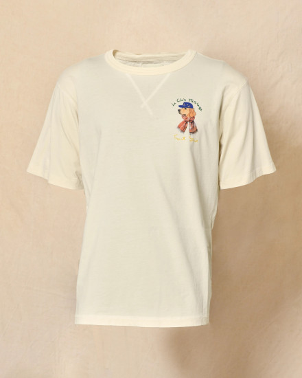 T-shirt blanc cassé imprimé graphique Front Street