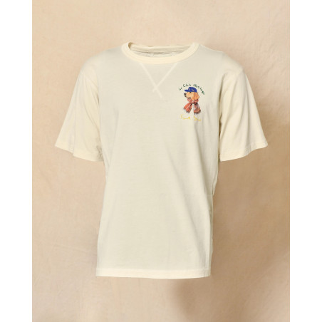 T-shirt blanc cassé imprimé graphique Front Street