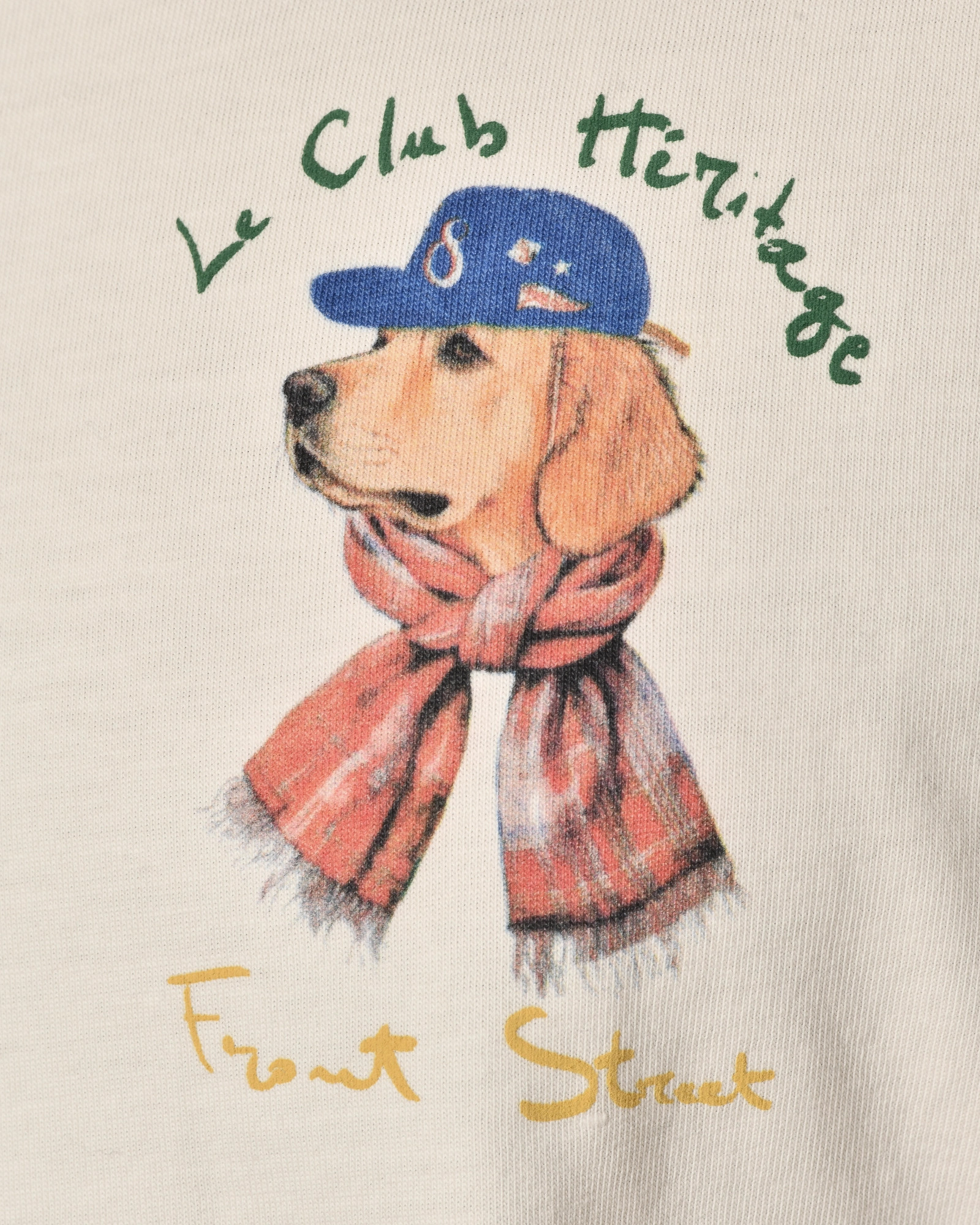 T-shirt blanc cassé imprimé graphique Front Street