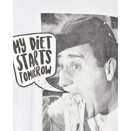 T-shirt blanc imprimé graphique Front Street