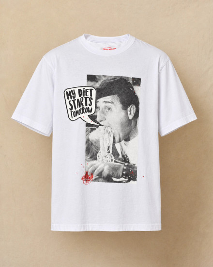 T-shirt blanc imprimé graphique Front Street