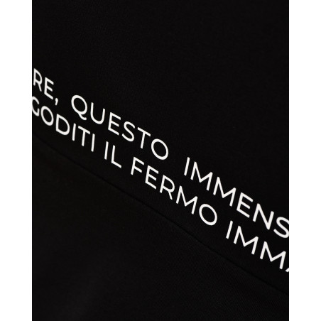 Haut noir ajusté avec inscription graphique blanche Co.Go