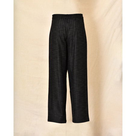Pantalon tailleur gris anthracite à rayures Bella Jones