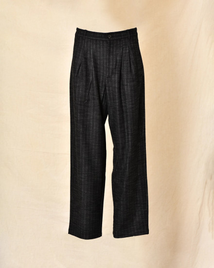 Pantalon tailleur gris anthracite à rayures Bella Jones