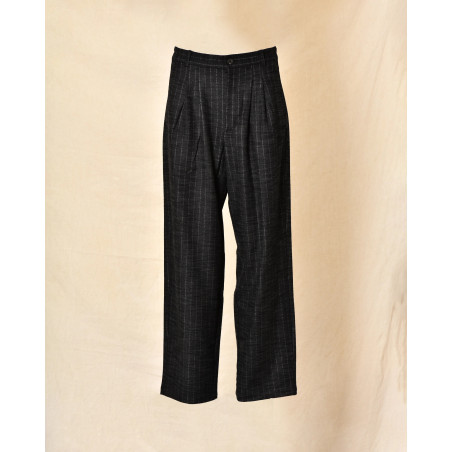Pantalon tailleur gris anthracite à rayures Bella Jones