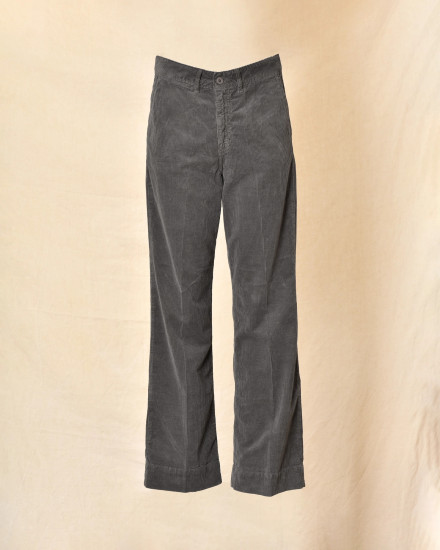 Pantalon en velours côtelé gris Bella Jones