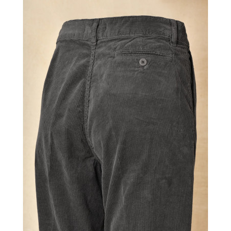 Pantalon en velours côtelé gris Bella Jones