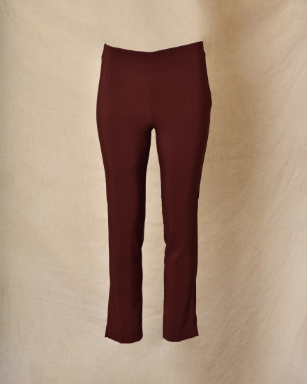 Pantalon de legging bordeaux à taille haute Ixos