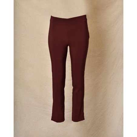 Pantalon de legging bordeaux à taille haute Ixos