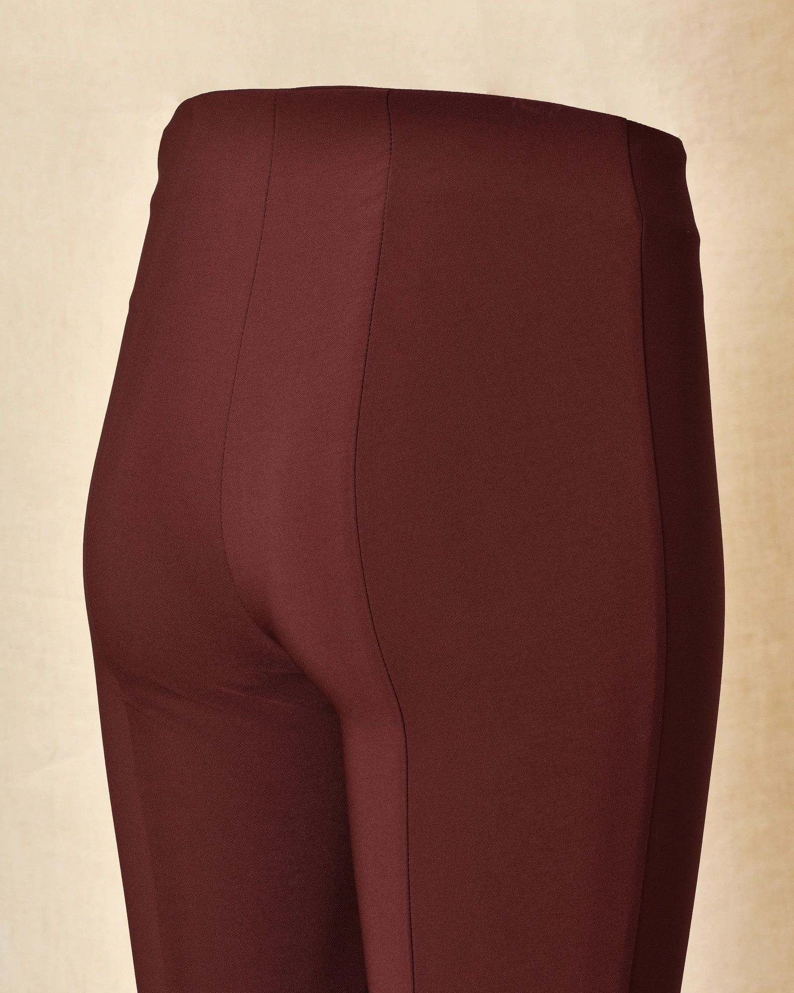 Pantalon de legging bordeaux à taille haute Ixos