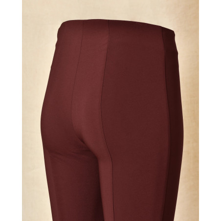 Pantalon de legging bordeaux à taille haute Ixos