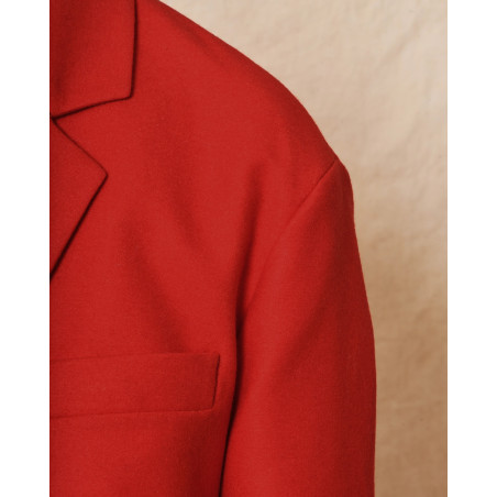 Veste blazer en laine rouge Co.Go