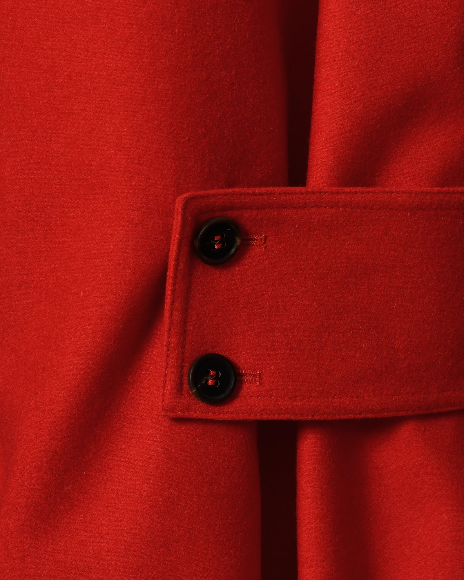 Pantalon en laine cargo rouge à jambes larges Co.Go