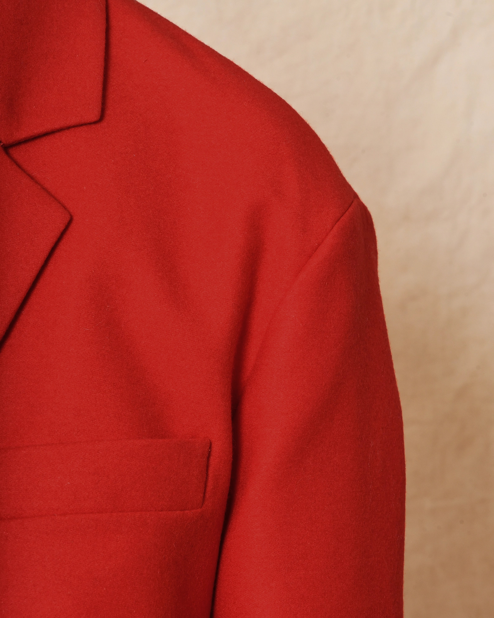 Veste blazer en laine rouge Co.Go