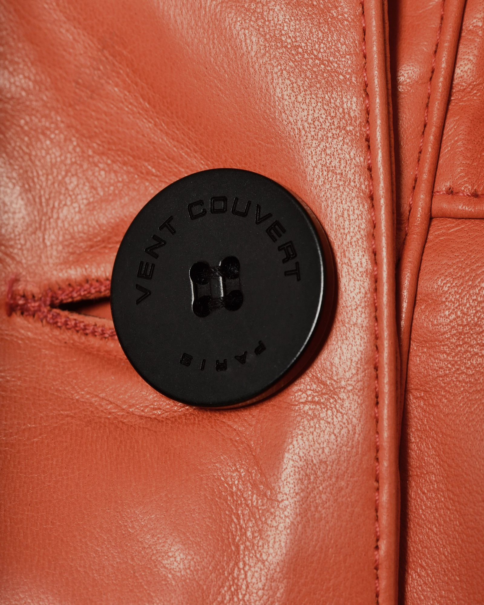 Blouson en cuir corail Ventcouvert