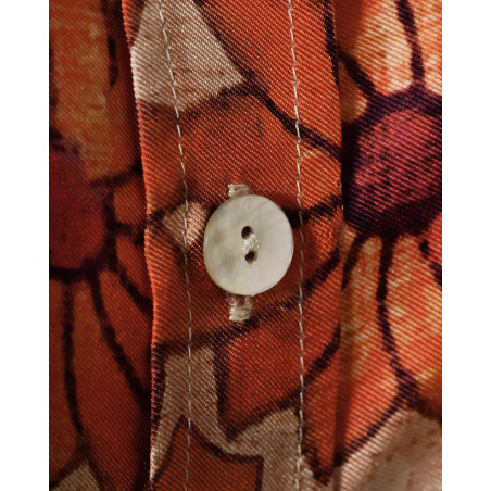 Chemise en soie à imprimé floral Co.Go