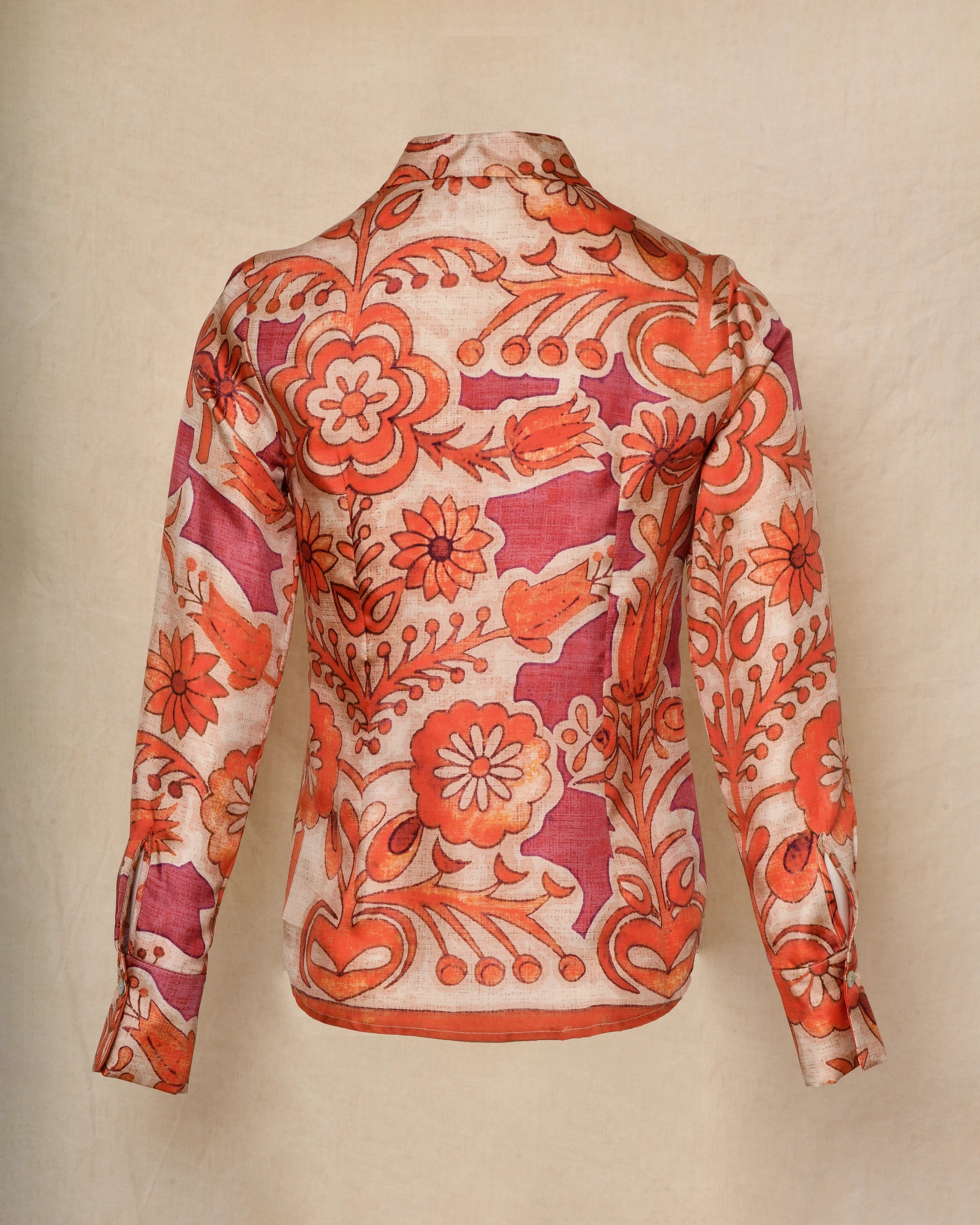 Chemise en soie à imprimé floral Co.Go