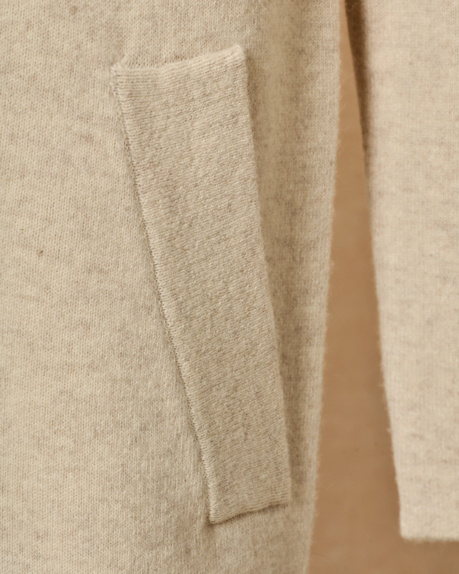 Manteau en laine beige à col tailleur Ma Petite Capsule