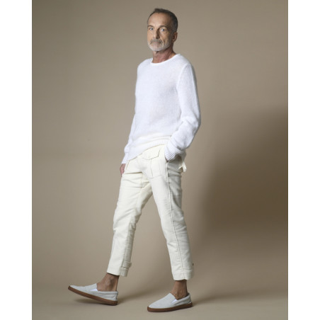 Pull en laine superkid mohair Manostorti