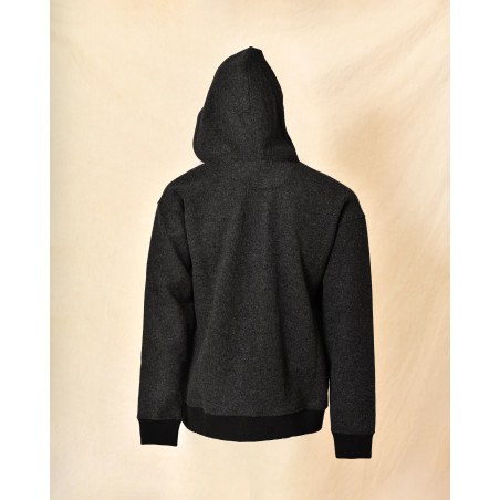 Veste de jogging à capuche gris anthracite Daniele Alessandrini