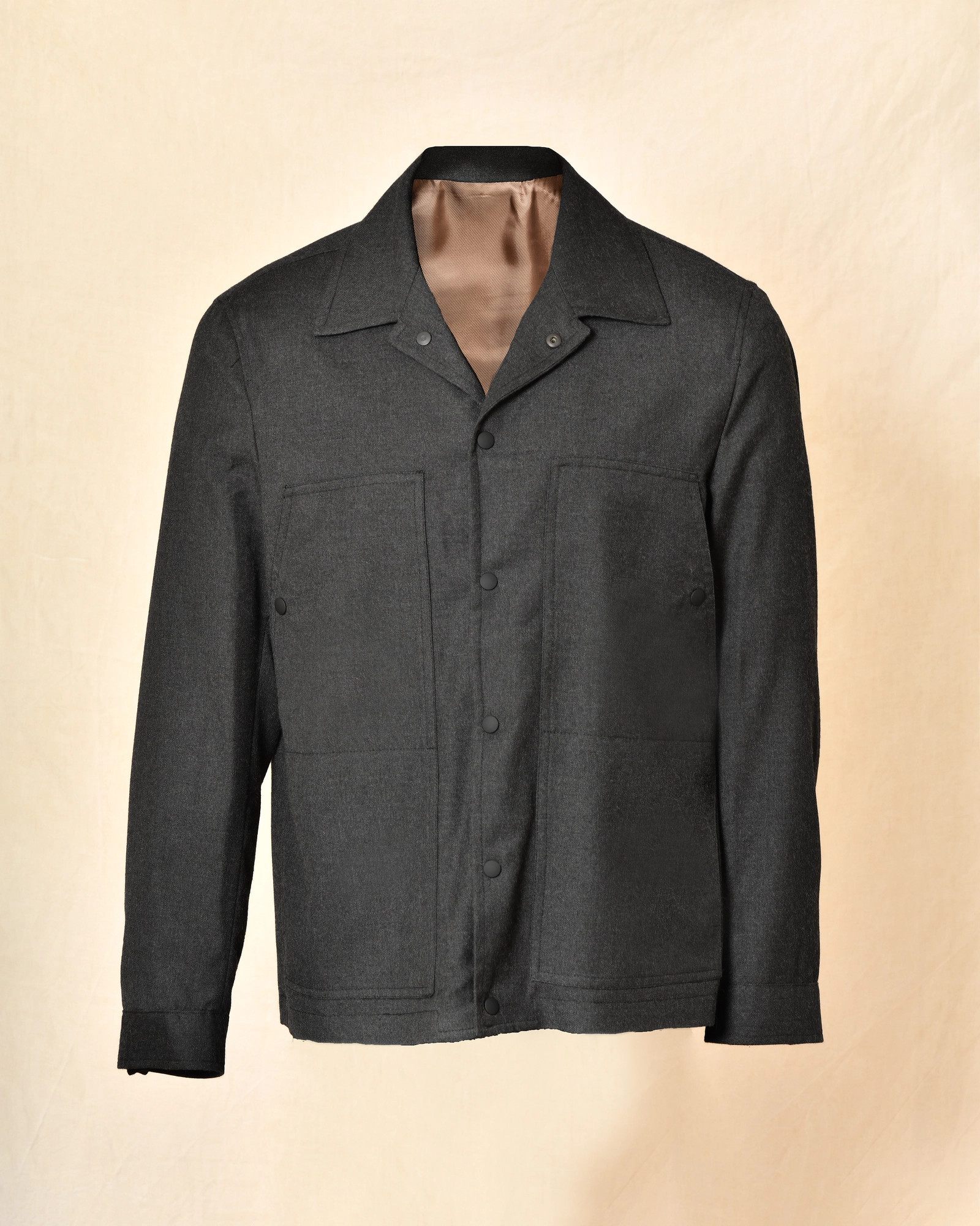Veste gris anthracite à poches plaquées Outfit