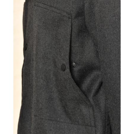 Veste gris anthracite à poches plaquées Outfit