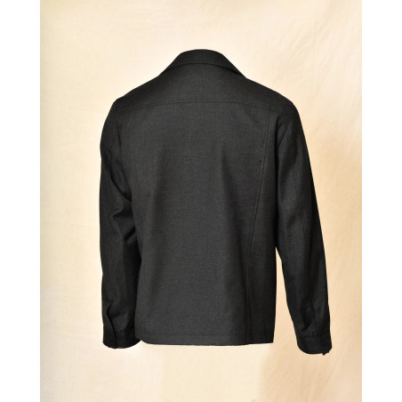 Veste gris anthracite à poches plaquées Outfit