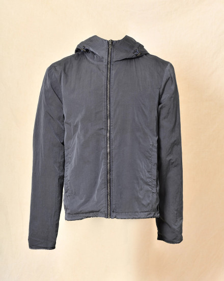 Veste coupe vent à capuche bleu réversible Keeling