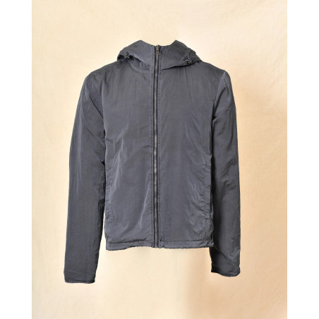 Veste coupe vent à capuche bleu réversible Keeling