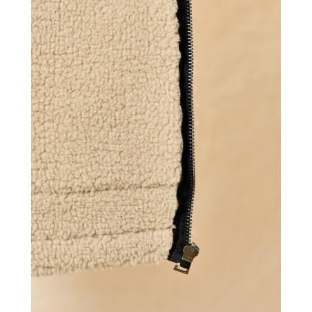 Gilet sans manches en daim marron Telacruda