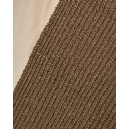 Echarpe en laine camel Over-D