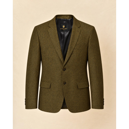 Veste blazer en soie kaki chiné Lords & Fools
