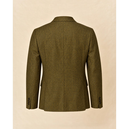 Veste blazer en soie kaki chiné Lords & Fools