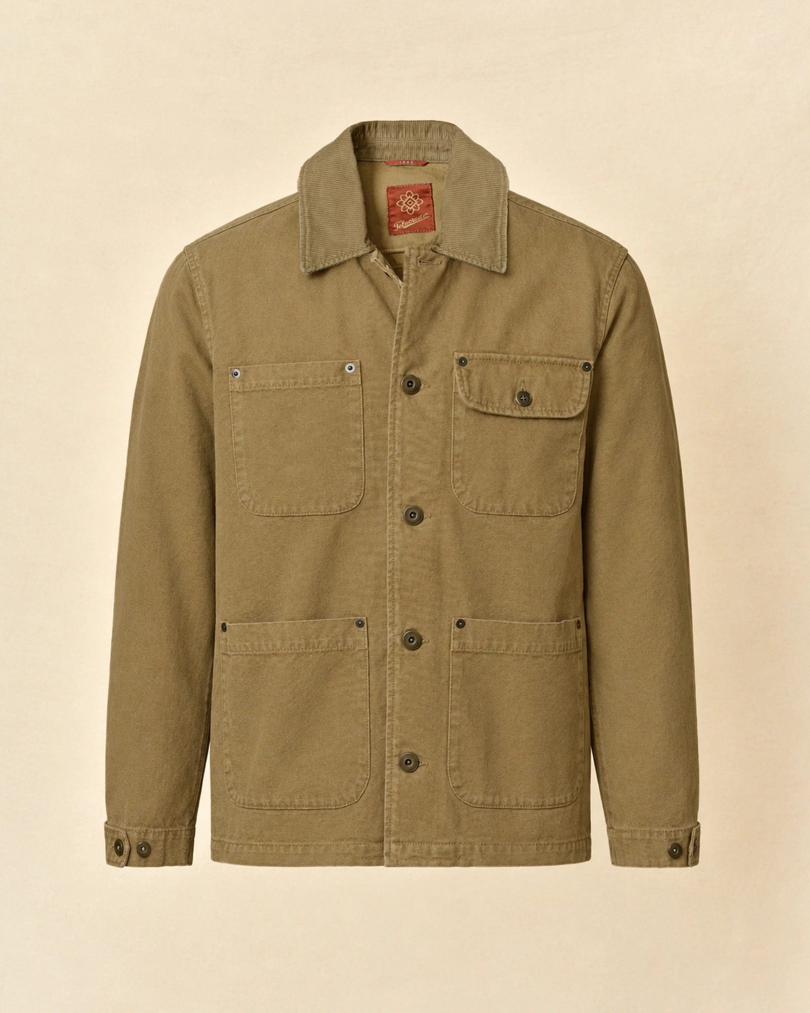 Veste saharienne kaki quatre poches Telacruda